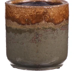 Duif Blumentopf Carry D 12 H 10 grün / braun Blumentöpfe & Pflanzgefäße|Blumentöpfe