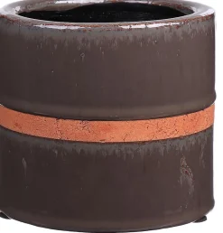 New Duif Blumentopf Cathy D 12 H 10 anthrazit / kupfer Blumentöpfe|Blumentöpfe & Pflanzgefäße