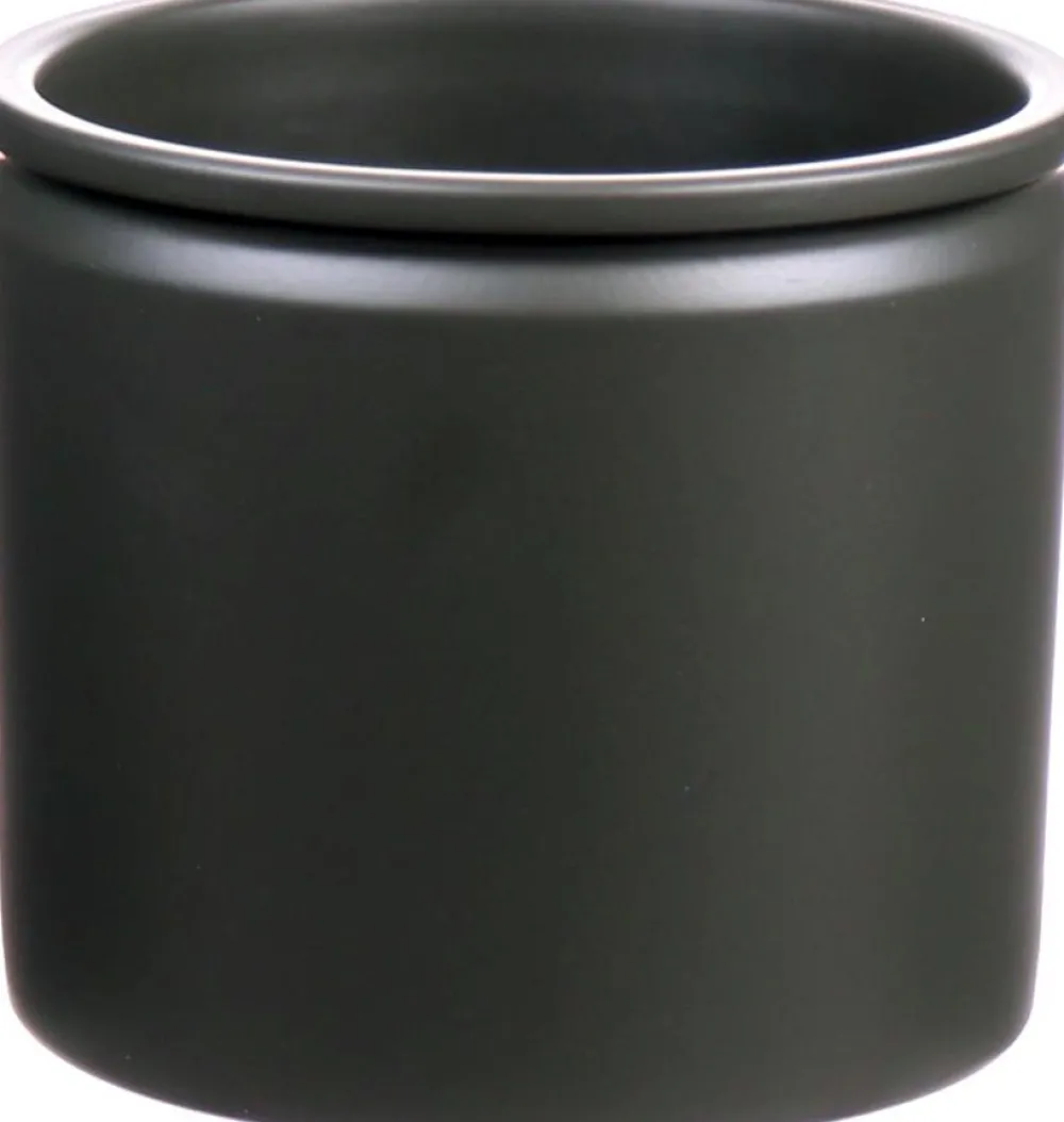 Discount Duif Blumentopf Lucca dunkelgrün D 14 H 12,5 cm Blumentöpfe|Blumentöpfe & Pflanzgefäße