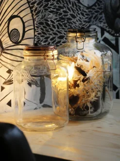 Outlet Duif Pflanzenterrarium Liz mit LED-Beleuchtung D 17 H 27 cm Vasen & Krüge|Blumentöpfe & Pflanzgefäße