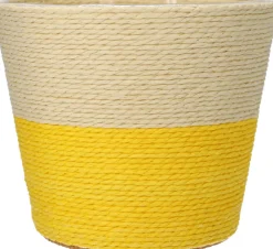 Outlet Duif Pflanzkorb Riley naturell / gelb D 19 H 16 cm Pflanzkörbe|Pflanzkörbe