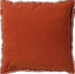 Discount Dutch Decor Dekokissen Burto terracotta 45 x 45 x 10 cm Kissen|Dekokissen
