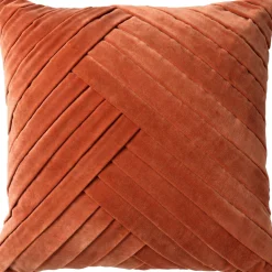 Discount Dutch Decor Dekokissen Gidi terracotta 45 x 45 x 10 cm Kissen|Dekokissen
