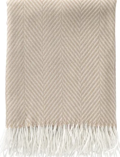 Discount Dutch Decor Plaid Josefien beige 140 x 180 cm Decken & Plaids