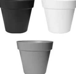 Clearance Easyday Blumentopf Smile D 47 cm H 41,7 cm schwarz Blumentöpfe|Blumentöpfe & Pflanzgefäße