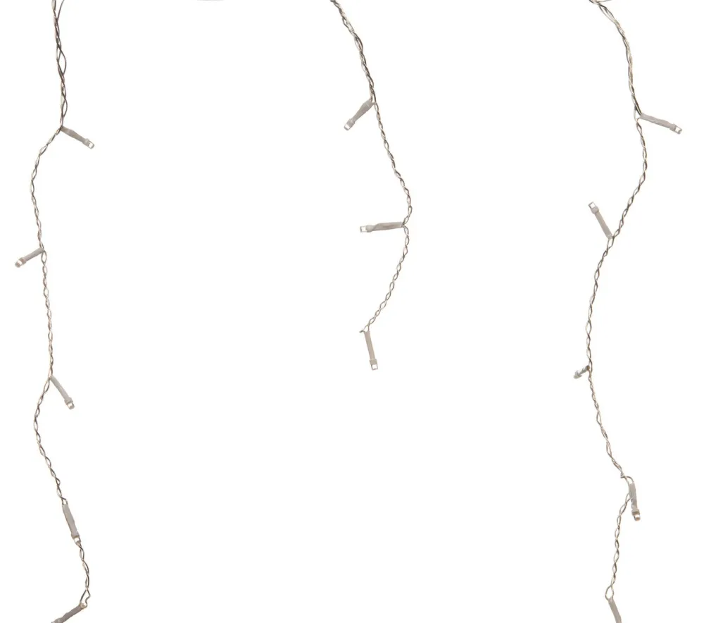 Discount Eisregen Lichterkette Basis-Set 4m 96 LEDs warmweiß Eisregen Lichterketten