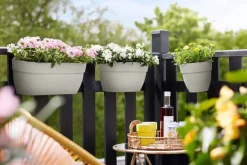 Best Elho Balkonkasten Vibia Easyhanger weiß 46 x 24,1 x 26,5 cm Balkonkästen|Blumentöpfe & Pflanzgefäße