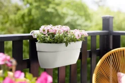 Best Elho Balkonkasten Vibia Easyhanger weiß 46 x 24,1 x 26,5 cm Balkonkästen|Blumentöpfe & Pflanzgefäße