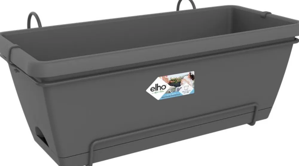 Elho Barcelona Balkonkasten XL all-in-1 55 x 32,2 x 22,7 cm anthrazit Balkonkästen|Blumentöpfe & Pflanzgefäße