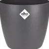 Elho Blumentopf Brussels rund D 13,6 cm H 12,5 cm anthrazit Blumentöpfe & Pflanzgefäße|Blumentöpfe