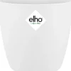 Elho Blumentopf Brussels rund mini D 10,2 cm H 8,7 cm weiß Blumentöpfe & Pflanzgefäße|Blumentöpfe