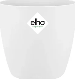 Elho Blumentopf Brussels rund mini D 10,2 cm H 8,7 cm weiß Blumentöpfe & Pflanzgefäße|Blumentöpfe