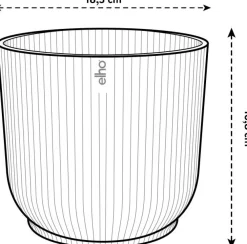 Outlet Elho Blumentopf Vibes D 18,3 cm H 16,8 cm blau Blumentöpfe & Pflanzgefäße|Blumentöpfe