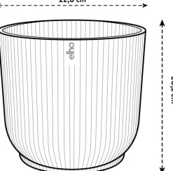 Outlet Elho Blumentopf Vibes rosa D 22 H 20,2 cm Blumentöpfe & Pflanzgefäße|Blumentöpfe