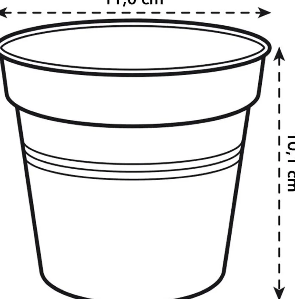 Elho green basics Anzuchttopf D 11 H 10,2 cm schwarz Anzuchttöpfe