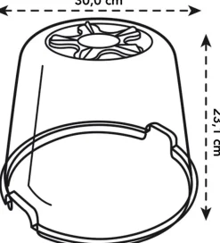 Online Elho green basics Anzuchtkasten Deckel D 30 cm H 23,1 cm Anzuchtkästen & Mini-Gewächshäuser