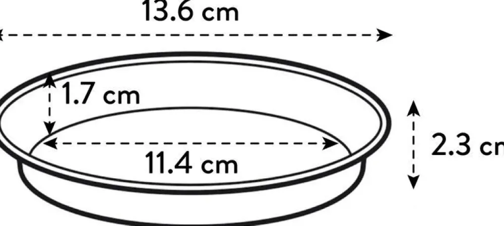 New Elho Green Basics Orchidee Untersetzer transparent D 13,5 H 2 cm Untersetzer