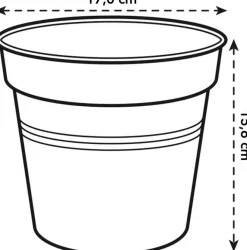 Sale Elho green basics Orchideentopf transparent D 17 H 15,6 cm Blumentöpfe & Pflanzgefäße|Blumentöpfe
