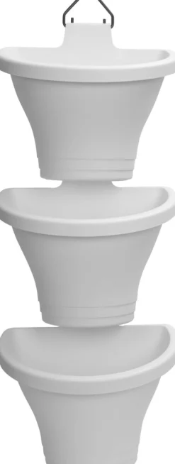 Discount Elho Hängetopf Corsica weiß 26,7 x 17 x 29,7 cm 3 St. Blumenampeln & Hängetöpfe|Blumentöpfe & Pflanzgefäße