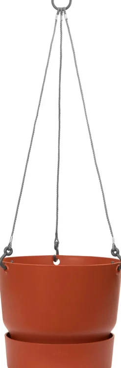 Online Elho Hängetopf Greenville braun D 23,5 H 20,5 cm Blumenampeln & Hängetöpfe|Blumentöpfe & Pflanzgefäße