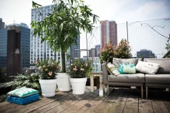 Sale Elho Loft Urban Blumentopf mit Rollen 40 cm weiß Blumentöpfe|Blumentöpfe & Pflanzgefäße