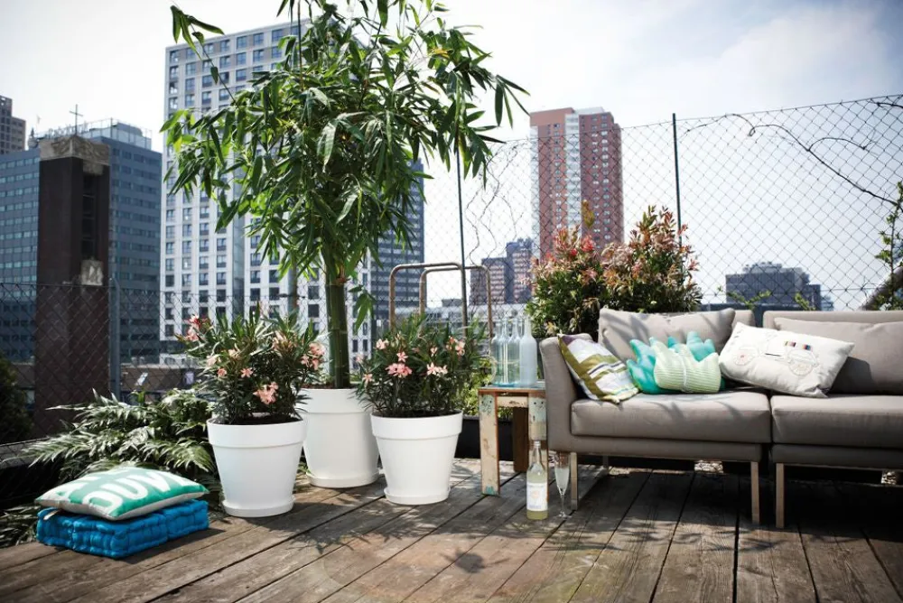 Sale Elho Loft Urban Blumentopf mit Rollen 40 cm weiß Blumentöpfe|Blumentöpfe & Pflanzgefäße