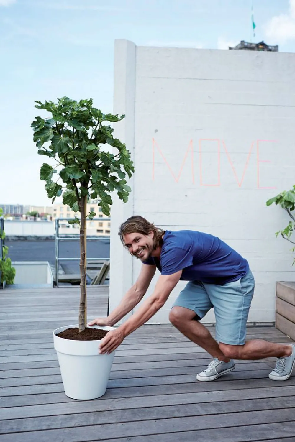 Sale Elho Loft Urban Blumentopf mit Rollen 40 cm weiß Blumentöpfe|Blumentöpfe & Pflanzgefäße