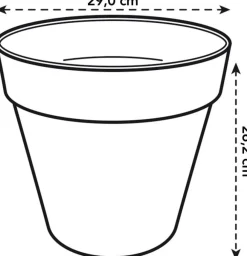 Clearance Elho Loft Urban Blumentopf D 30 cm anthrazit Blumentöpfe|Blumentöpfe & Pflanzgefäße