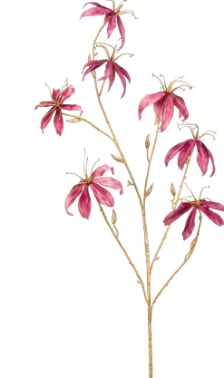 New Emerald Kunstblume Gloriosa rosa 110 cm Kunstblumen