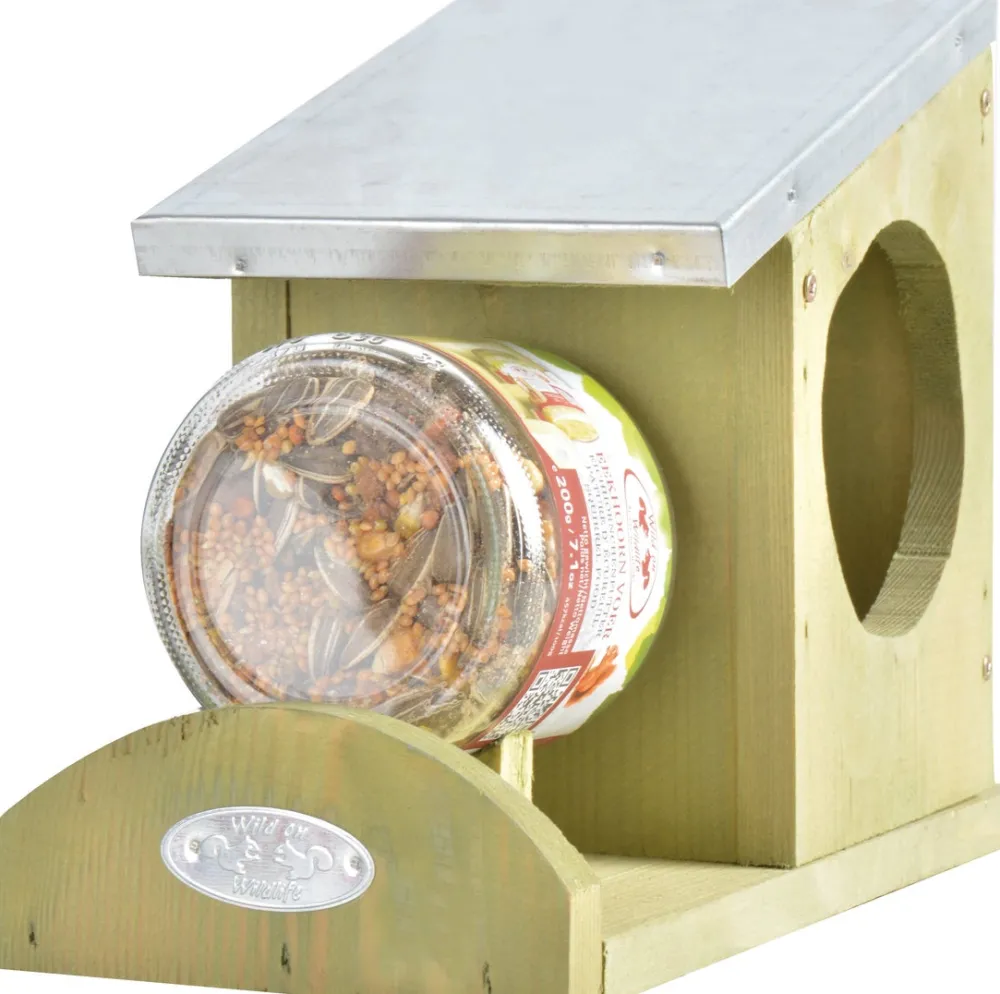 Discount Esschert Design Eichhörnchen Futterhaus Glas-Halter Futterhäuser & Nistkästen