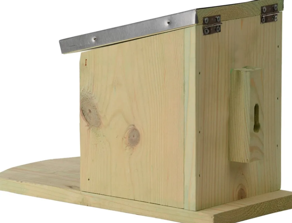 Esschert Design Eichhörnchen Futterhaus naturell 12,2 x 23 x 17,5 cm Futterhäuser & Nistkästen