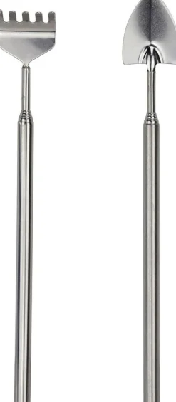 Esschert Design Handschaufel und Harke silber silber 10,4 x 10,4 x 19 cm Schuffeln|Schuffeln