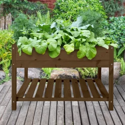 Discount Esschert Design Hochbeet braun 118,8 x 78,8 x 78 cm Anzuchtkästen & Mini-Gewächshäuser