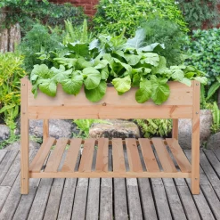 Best Esschert Design Hochbeet natur 118,8 x 78,8 x 78 cm Anzuchtkästen & Mini-Gewächshäuser