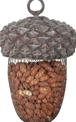 Outlet Esschert Design Vogelfutterspender braun D 14 H 22,2 cm Gartenvögel|Vogelfutterhäuser