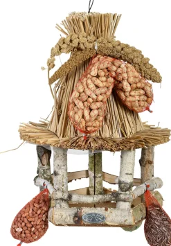 Hot Esschert Design Vogelhaus mit Futter 28 x 28 x 39 cm Gartenvögel|Vogelfutterhäuser