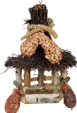 Discount Esschert Design Vogelhaus mit Futter 30 x 30 x 40 cm Gartenvögel|Vogelfutterhäuser