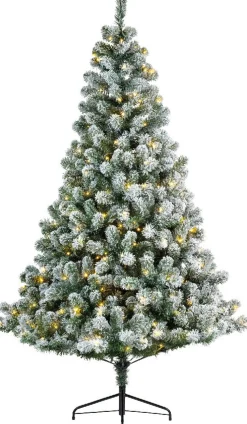 Outlet Everlands künstlicher Weihnachtsbaum Imperial Pine mit Schnee 380 LEDs warm weiß D 137 H 210 cm Künstliche Weihnachtsbäume