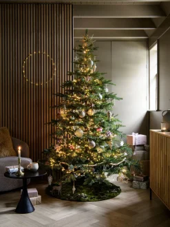 New Everlands künstlicher Weihnachtsbaum Grandis Fir H 210 cm met LED Beleuchtung warmweiß Künstliche Weihnachtsbäume