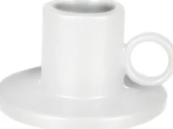 Discount Everydays by Kerzenständer Ears weiß D 12,5 cm H 7 cm Kerzenständer