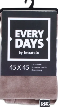 Everydays by Kissenbezug Samt taupe 45 x 45 cm Kissen