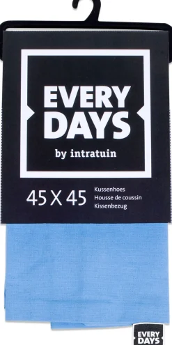 New Everydays by Kissenbezug Baumwolle blau 45 x 45 cm Kissen