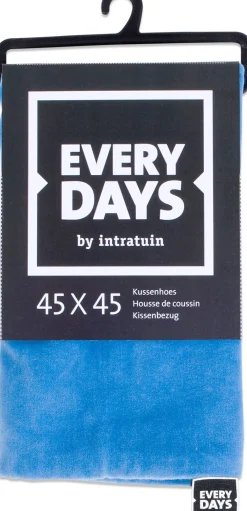 Online Everydays by Kissenbezug Samt blau 45 x 45 cm Kissen