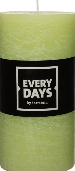 Outlet Everydays by Stumpenkerze Rustic D 6,8 cm H 13 cm grün Stumpenkerzen