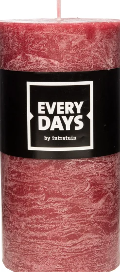 Outlet Everydays by Stumpenkerze Rustic weinrot D 7 H 13 cm Stumpenkerzen