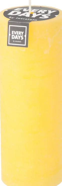 Online Everydays by Stumpenkerze Rustic gelb 100 Std. D 7 H 19 cm Stumpenkerzen
