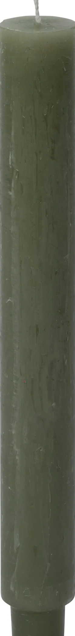 Everydays by Stabkerze Rustic grün 10 Std. D 3 H 25 cm Stabkerzen