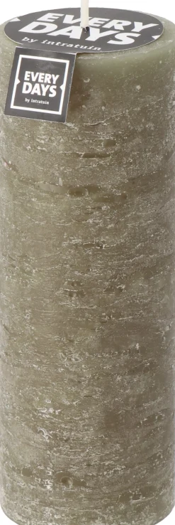 Online Everydays by Stumpenkerze Rustic dunkelgrün 100 Std. D 7 H 19 cm Stumpenkerzen