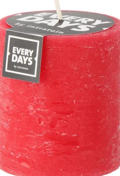 Outlet Everydays by Stumpenkerze Rustic rot 45 Std. D 7 H 8 cm Stumpenkerzen