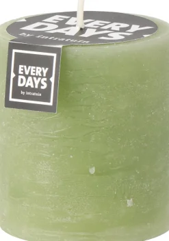 Online Everydays by Stumpenkerze Rustic hellgrün 45 Std. D 7 H 8 cm Stumpenkerzen